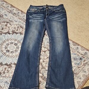 Ariya Classic Blue Wide Leg Jeans